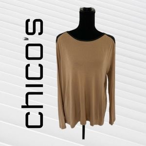 Chico’s Tan Top SZ 2
